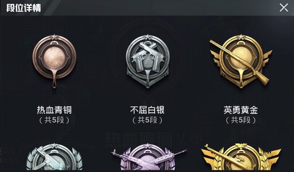 手游吃鸡段位是什么顺序 手游吃鸡段位是什么顺序打的